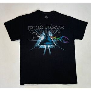 Liquid Blue Pink Floyd Dark Side Of The Moon T-shirt Men Large Black Music